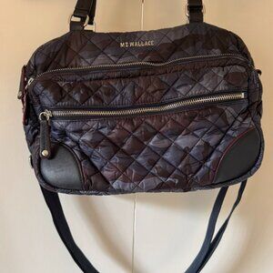 MZ Wallace Shoulder Bag - Dark Blue Camo